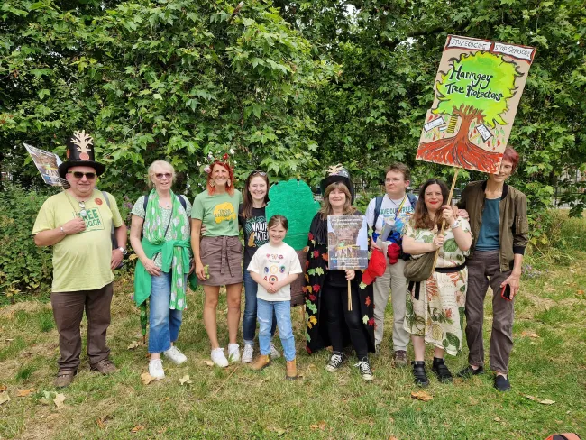 Canopy members at the Restore Nature Now march in London